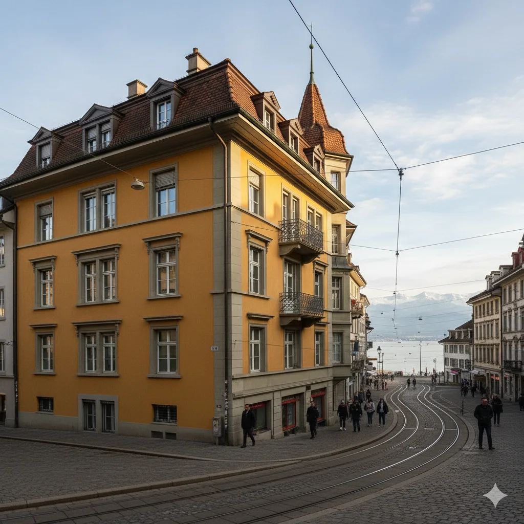 Fassadengestaltung des Restaurant Krone in Adliswil